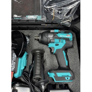 Набір акумуляторних інструментів Grand № 3 PROF (МШУ-20BL/PRO + ДА-20/13UBL+Grand АГ-800 UBL). Photo 3